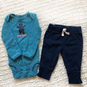 Carters onesie and pant set